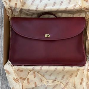 Coach Leather Bag/Briefcase with strap